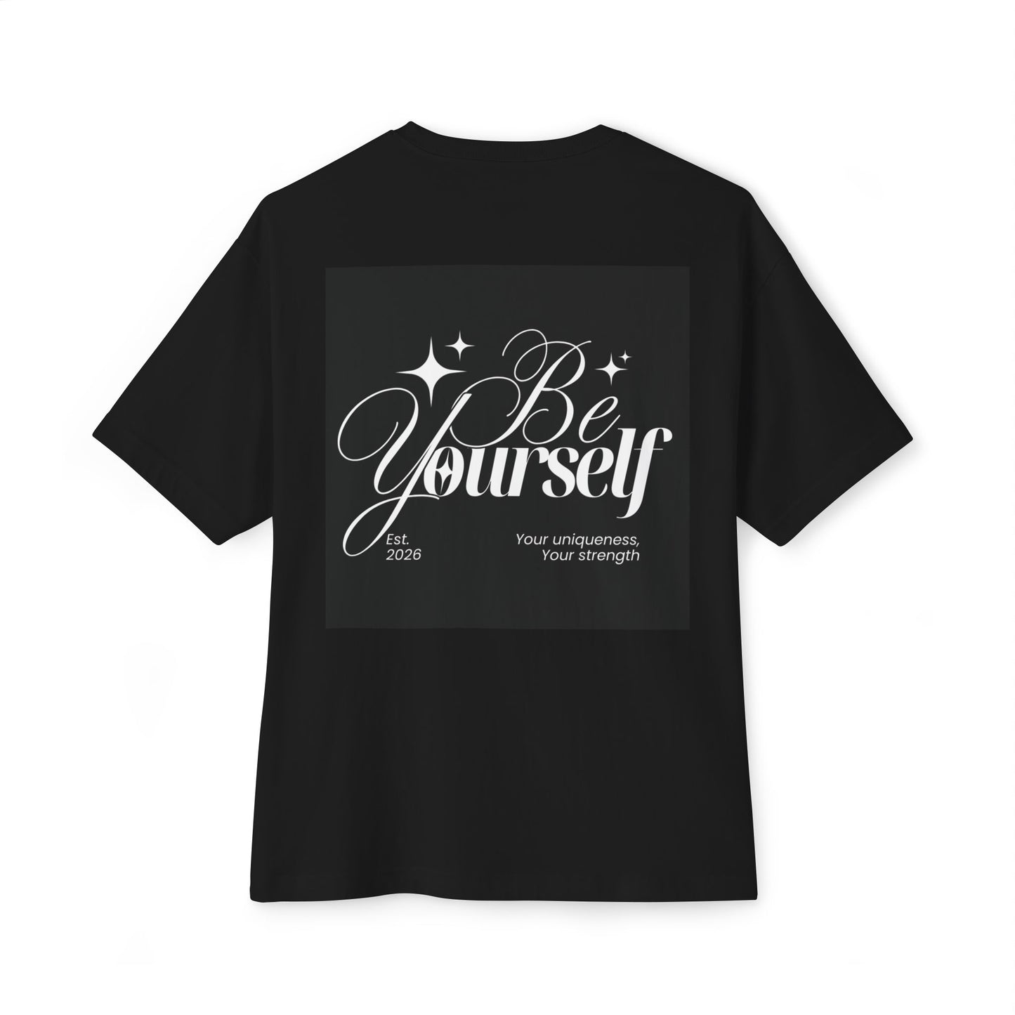 T-shirt oversize « Be Yourself » — T-shirt ample à motif inspirant