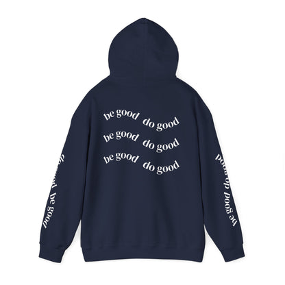 Sweat à capuche avec citation