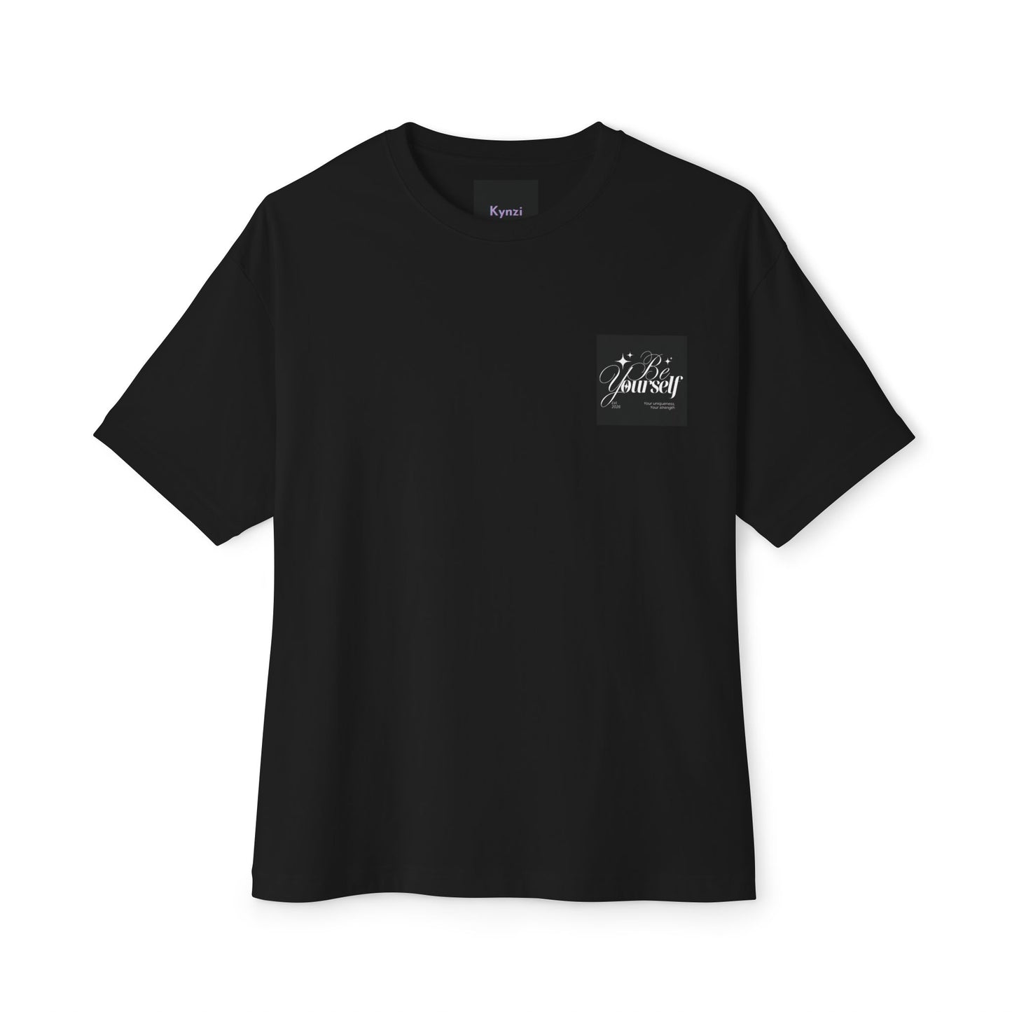T-shirt oversize « Be Yourself » — T-shirt ample à motif inspirant