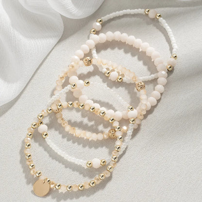 Lot de 5 bracelets perlés