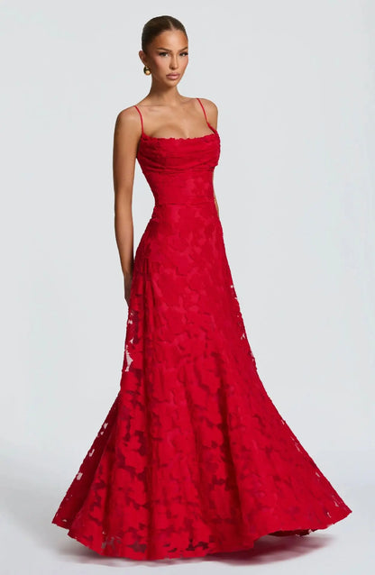 Robe élégante longue à bretelles