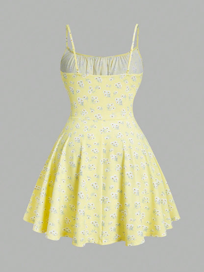 Robe courte légère à lacet