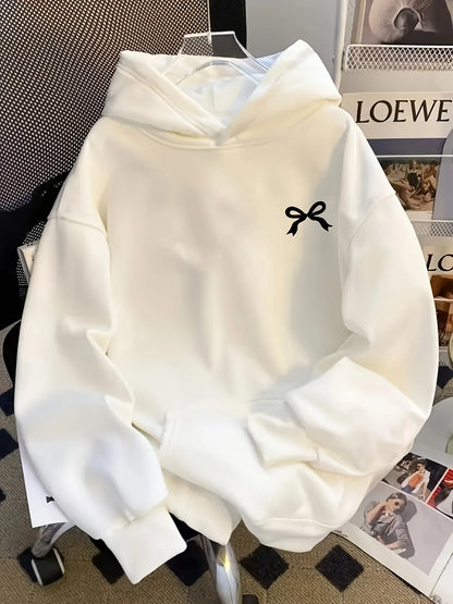 Sweat à capuche nœud papillon