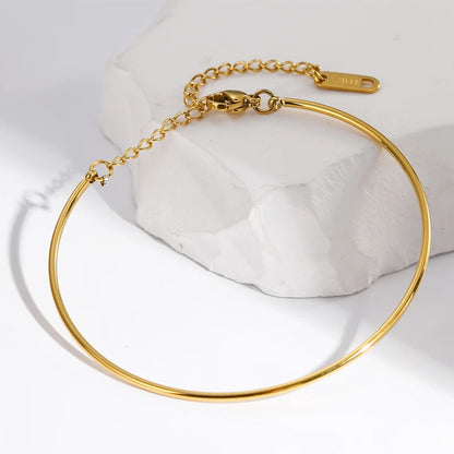 Bracelet doré simple à fermoir
