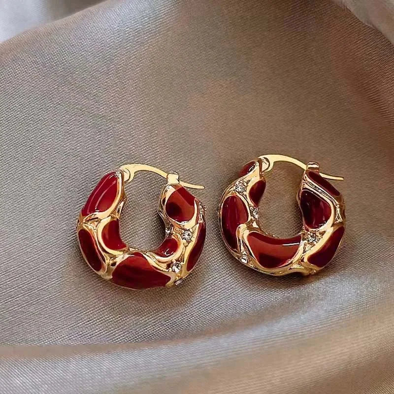 Boucles d'oreilles anneau acrylique