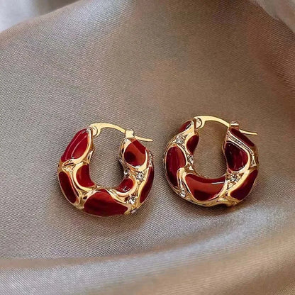Boucles d'oreilles anneau acrylique