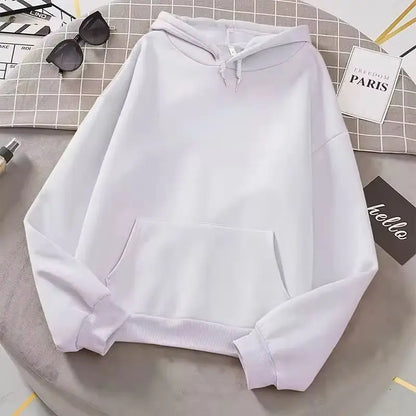 Sweat à capuche simple uni