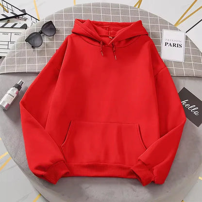 Sweat à capuche simple uni