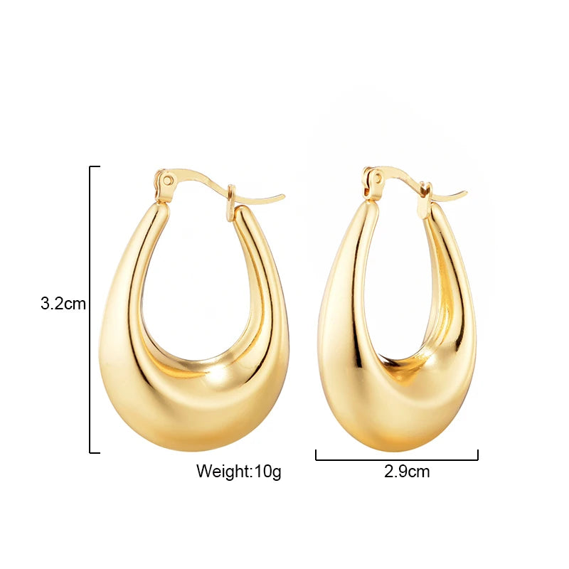 Boucles d'oreilles à forme U