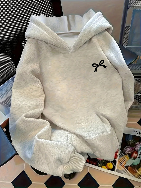 Sweat à capuche nœud papillon
