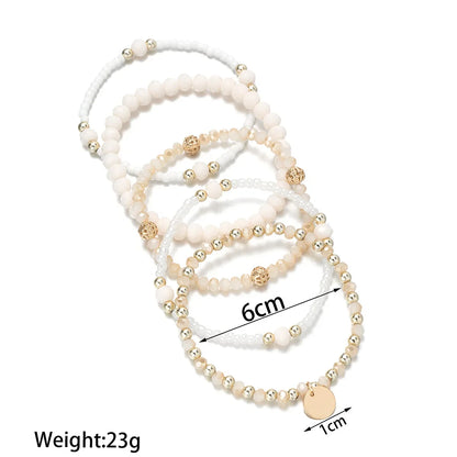 Lot de 5 bracelets perlés