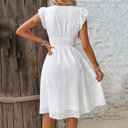 Robe estivale à col en V