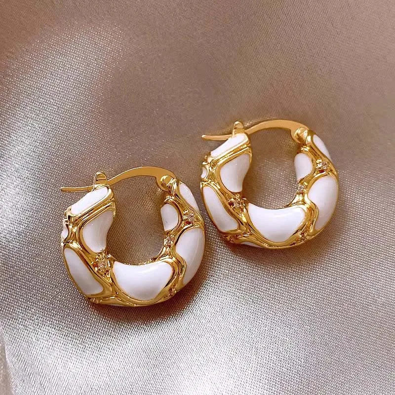 Boucles d'oreilles anneau acrylique