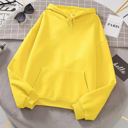 Sweat à capuche simple uni