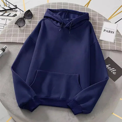 Sweat à capuche simple uni