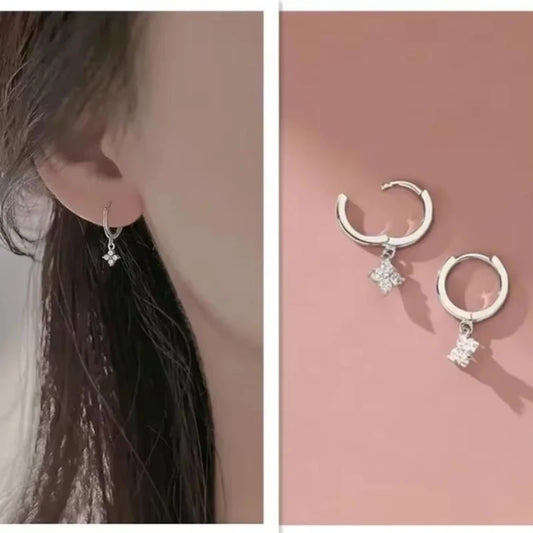 Boucles d'oreilles à motif de trèfle
